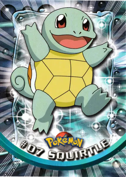Squirtle #7 – Topps Chrome Series 1 – Rainbow Foil – Rare – Pokemon Card