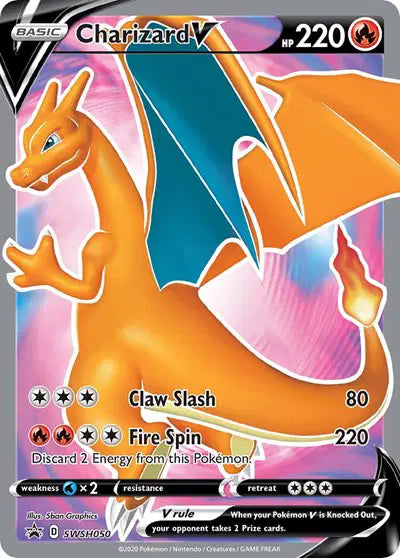 Charizard V – SWSH050 Sword & Shield Promo – Pokemon Card – CGC Pristine 10