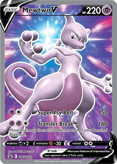 Mewtwo V – CGC 8.5 – Pokémon Sword & Shield Promo • SWSH229 • Promo
