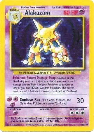 Alakazam – CGC 4.5 – Pokémon Base Set (Unlimited) • Holo Rare • No. 1/102